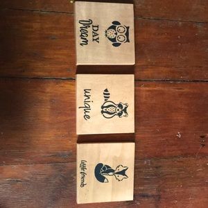 Wooden nursery picture decor